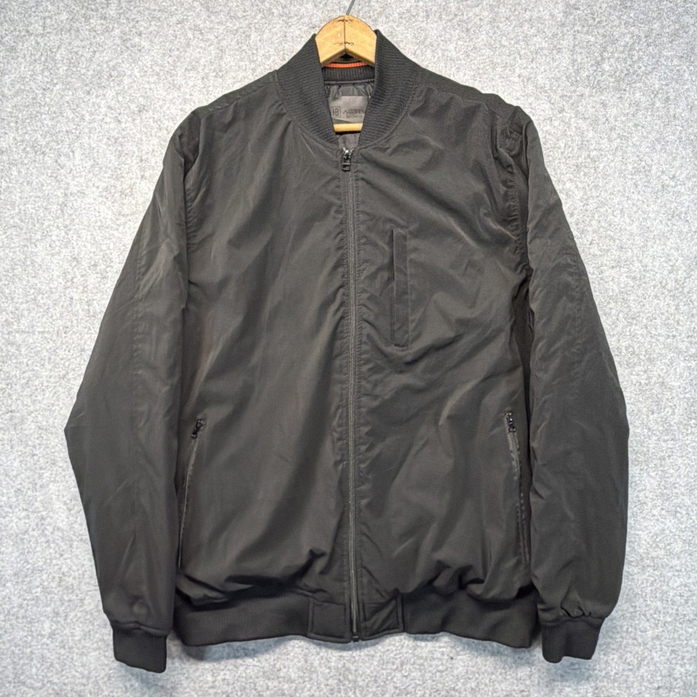 Hudson & Barrow Full Zip Bomber Polyester Black Activ Jacket Size Large